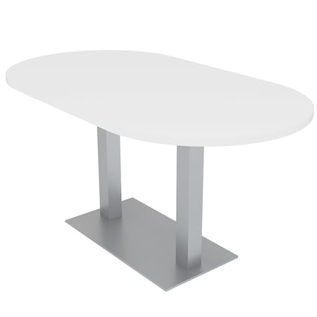 Skutchi Designs 33.5 in W, 59.5 in L, 29 in H, Engineered Wood Top, White HAR-RAC-34X60-DOU-XD09